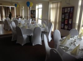 Dining room ready for aour meal