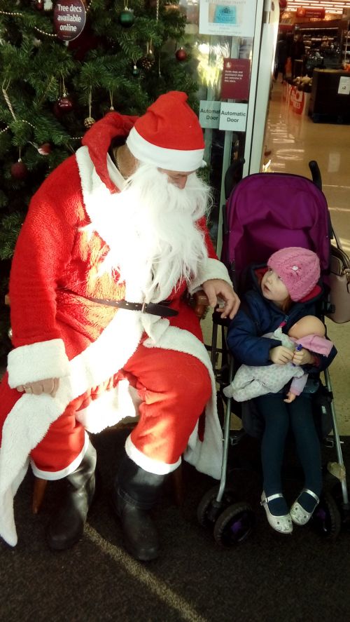 Santa Claus Lion Paul at Sainsburys Alphington