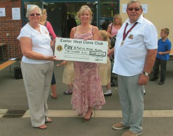 Cheque presentation at Cranbrook