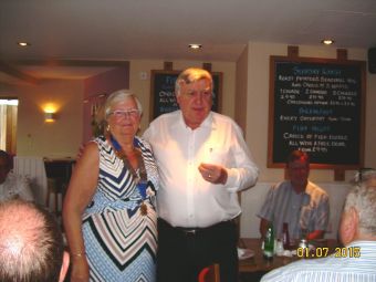 Lion Mike Mitchell receives 1st Vice Presidents badge